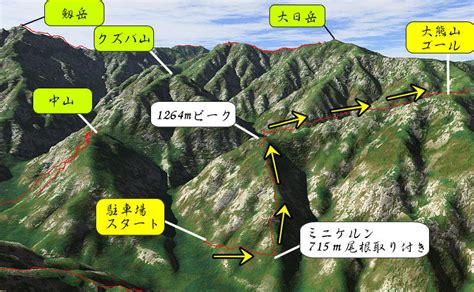 祖父山|創楽 富山の山 祖父岳・登山 詳細（④谷折ルート紹。